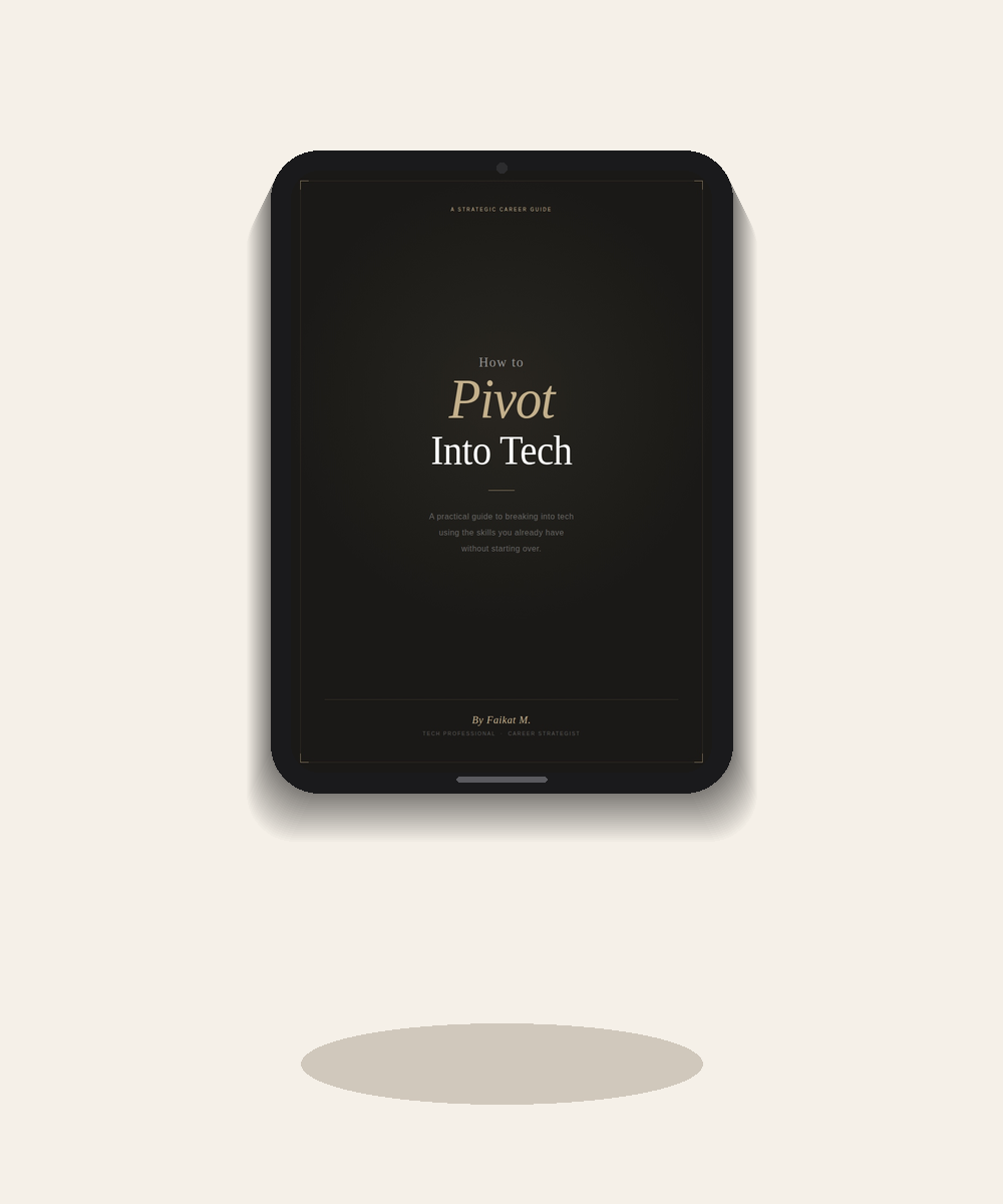 How to Pivot Into Tech Without Starting Over